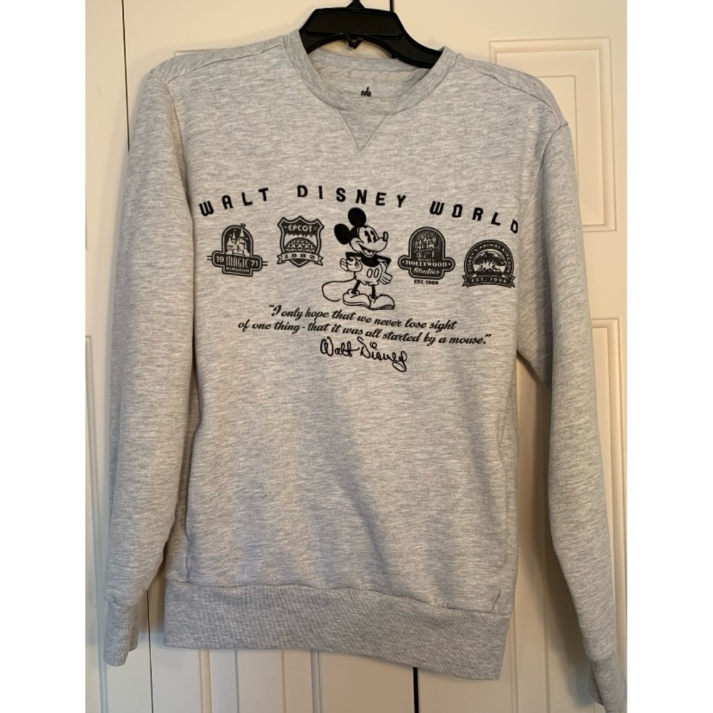 Disney Gray Walt Disney World Sweatshirt